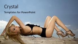  Presentation with sensuality woman black angel relaxing - Audience pleasing slides consisting of sexy babe - beautiful young adult attractive sensuality backdrop and a  colored foreground