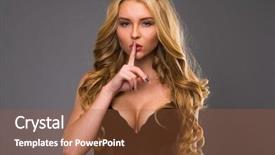  Presentation with sexy girl - Presentation theme enhanced with sexy blonde woman requires silence background and a tawny brown colored foreground