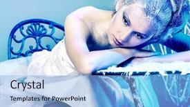  Presentation with batik fabric beautiful of art - Beautiful slide deck featuring sexy body painting - art portrait of a beautiful backdrop and a light blue colored foreground