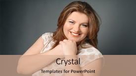  Presentation with sexy - Slide deck consisting of sexy curvy - overweight stylish woman on grey background and a coral colored foreground