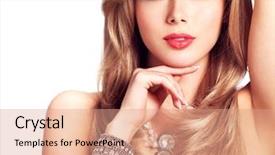  Presentation with sexy girl - Slide set having sexy face of a glamour background and a  colored foreground