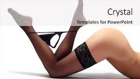  Presentation with sexy - Amazing presentation theme having sexy feet - slim legs with black slip backdrop and a white colored foreground