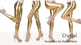  Presentation with varicose veins on a legs - Slides featuring sexy feet - woman legs isolated background and a lemonade colored foreground