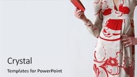  Presentation with sexy girl - Amazing PPT layouts having sexy girl with red book backdrop and a sky blue colored foreground