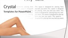  Presentation with octopus on isolated white - PPT theme featuring sexy legs isolated on white background and a white colored foreground