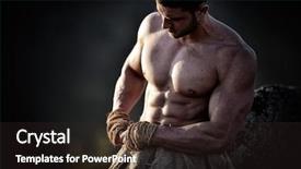  Presentation with sexy - Amazing slide set having sexy men - athletic young man outdoor backdrop and a dark gray colored foreground