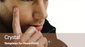  Presentation with studio - Presentation design with pure poured - pouring clear water into glass background and a soft green colored foreground.