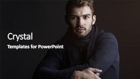  Presentation with black male female fashion - Theme featuring sexy men - handsome young man in scarf background and a dark gray colored foreground