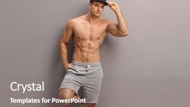  Presentation with methods to protect against unwanted precnancy in m - PPT layouts having sexy men - shirtless young guy leaning background and a gray colored foreground