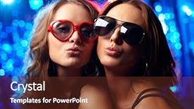  Presentation with close up baby girl knitted - Presentation theme consisting of sexy party - close-up portrait of cool girls background and a tawny brown colored foreground