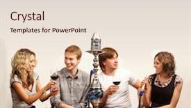  Presentation with smoking - PPT layouts consisting of sexy people smoking hookah background and a lemonade colored foreground