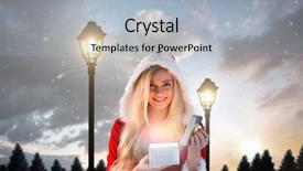  Presentation with sexy girl - Amazing presentation theme having beautiful landscape with wild horse in the mountain backdrop and a gold colored foreground