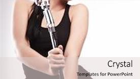  Presentation with sexy girl - Audience pleasing presentation consisting of sexy singer girl singing and dancing backdrop and a lemonade colored foreground