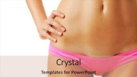  Presentation with tan - Cool new PPT layouts with sexy tan woman in bikini backdrop and a coral colored foreground