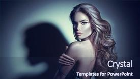  Presentation with sexy girl - Audience pleasing presentation design consisting of sexy woman beautiful seductive naked backdrop and a navy blue colored foreground