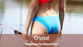  Presentation with hunting - Amazing PPT theme having young man in elegant suit against gray backdrop and a gray colored foreground