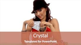  Presentation with black woman - Cool new presentation theme with texas hold 'um poker generic backdrop and a coral colored foreground