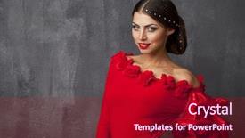  Presentation with traditional dancing - Slide set having sexy woman traditional spanish flamenco background and a crimson colored foreground