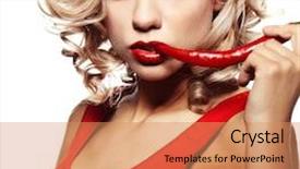  Presentation with sexy - PPT layouts having sexy woman wearing red dress background and a coral colored foreground