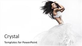  Presentation with sexy - Beautiful PPT layouts featuring sexy woman wearing white dress backdrop and a white colored foreground