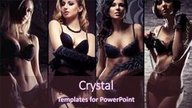  Presentation with sexy - Audience pleasing presentation design consisting of sexy women in lingerie backdrop and a tawny brown colored foreground