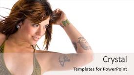  Presentation with sexy - Slide deck featuring sexy young woman with multiple background and a lemonade colored foreground