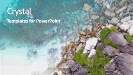  Presentation with beach rocks - Beautiful theme featuring seychelles island white tropical paradise beach turquoise sea and granite rocks aerial landscape la digue grand anse beach seascape backdrop and a teal colored foreground