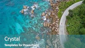 Presentation with transportation - Amazing slide set having seychelles la digue island aerial landscape of coastline and a road seascape top view of people cycling travel and transportation concept backdrop and a teal colored foreground
