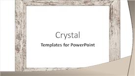  Presentation with picture frame - PPT theme enhanced with shabby-chic-white-photo and a white colored foreground