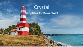  Presentation with black sea - Presentation enhanced with shabla-lighthouse-on-the-west background and a ocean colored foreground