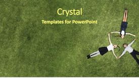  Presentation with children - Colorful slides enhanced with shadow bird - children in summer park backdrop and a  colored foreground