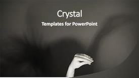  Presentation with shadow - PPT theme having shadow bird - hand gesture like ostrich background and a dark gray colored foreground