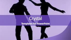  Presentation with silhouettes guitar - Audience pleasing slide set consisting of shadow dance - young couple silhouettes backdrop and a violet colored foreground