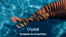  Presentation with coconut tree - Slide set consisting of shadow of a coconut tree background and a  colored foreground