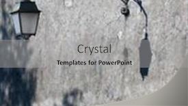  Presentation with shadow - Audience pleasing theme consisting of shadow-of-a-lampost backdrop and a light gray colored foreground