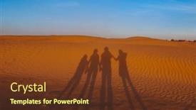  Presentation with morocco - Slides having shadow-of-family background and a tawny brown colored foreground