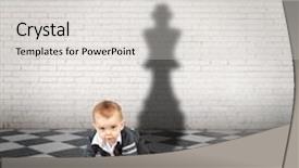  Presentation with shadow - Presentation design with shadow on a checkered floor background and a light gray colored foreground
