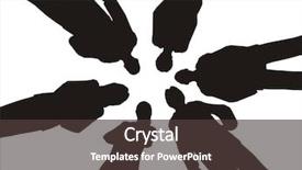  Presentation with shadow - Cool new PPT theme with shadow team member - business consultation from bottom 2 backdrop and a tawny brown colored foreground