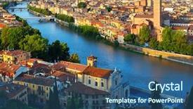  Presentation with tree river - Audience pleasing PPT layouts consisting of shadow tree - city of verona with river backdrop and a ocean colored foreground