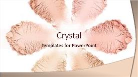  Presentation with foundation - Colorful slides enhanced with shadows templates - smears of foundation for face backdrop and a lemonade colored foreground