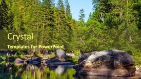  Presentation with nevada - Beautiful slide set featuring shady-forest-is-reflected backdrop and a tawny brown colored foreground