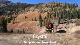  Presentation with shaft - Colorful PPT theme enhanced with shaft in colorado on million backdrop and a coral colored foreground