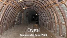  Presentation with gold mine - Theme enhanced with shaft mine gold and arsenic background and a gray colored foreground