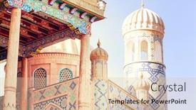  Presentation with uzbekistan - Amazing slides having shah-i-zinda-necropolis backdrop and a lemonade colored foreground