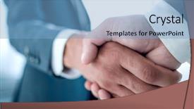  Presentation with shaking hands - Cool new slides with shake up - close up of businessmen shaking backdrop and a light blue colored foreground