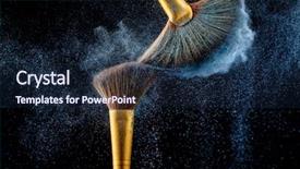  Presentation with powder - Cool new presentation theme with shake up - combination of powder and fluffy backdrop and a navy blue colored foreground