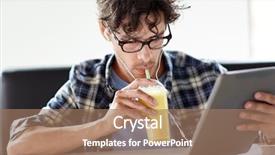  Presentation with computer music - Slide deck having shakes free - leisure technology communication and people background and a  colored foreground