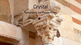  Presentation with ancient - PPT theme having shakespeare - ancient city of verona background and a coral colored foreground