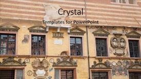  Presentation with ancient - Cool new PPT theme with shakespeare - ancient city of verona backdrop and a coral colored foreground