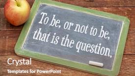  Presentation with shakespeare - Audience pleasing PPT theme consisting of shakespeare - be or not be that backdrop and a tawny brown colored foreground